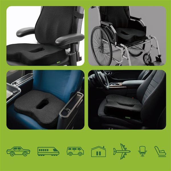 Ортопедическая подушка для сидения Comfort Trip PMF 006 400х450x95 черная PMF 006 фото