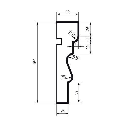 Молдинг фасадний Prestige Decor MC 125 MC 125 фото