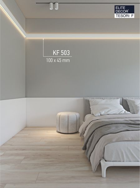Молдинг поліуретановий гладкий серія F Tesori KF 503 Flexi KF 503 фото