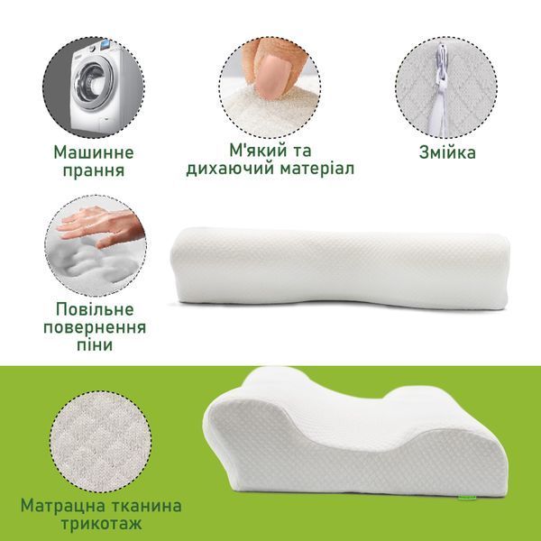 Ортопедическая подушка для сна Comfort Night PMF 009 530х370х120 PMF 009 фото