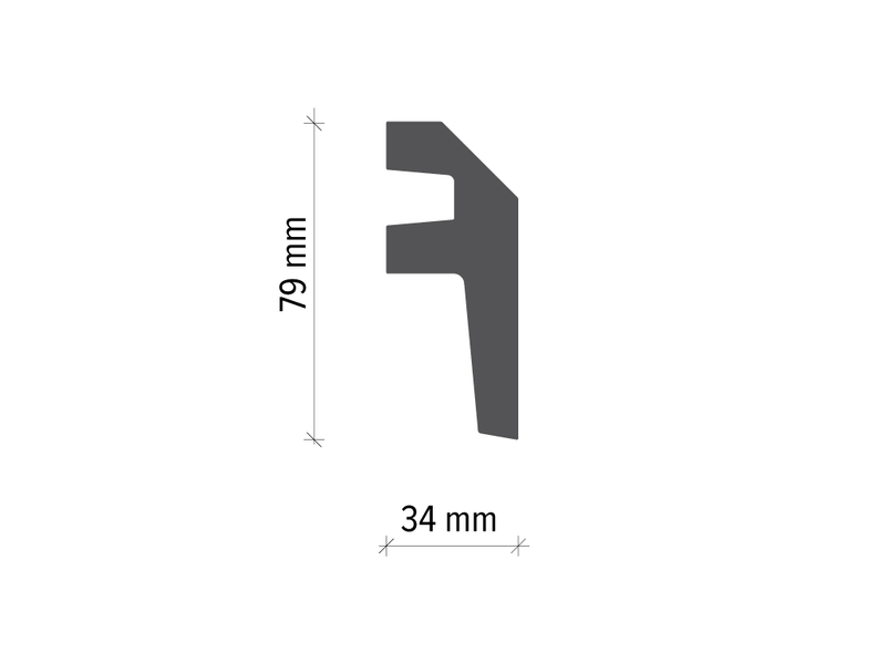 Карниз поліуретановий Tesori KF 718 серія F KF 718 фото