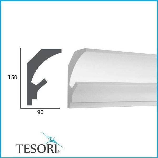 Карниз для LED освітлення серія D Tesori KD 202 KD 202 фото