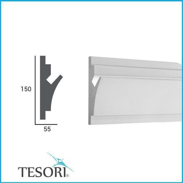 Карниз для LED освітлення серія D Tesori KD 402 KD 402 фото