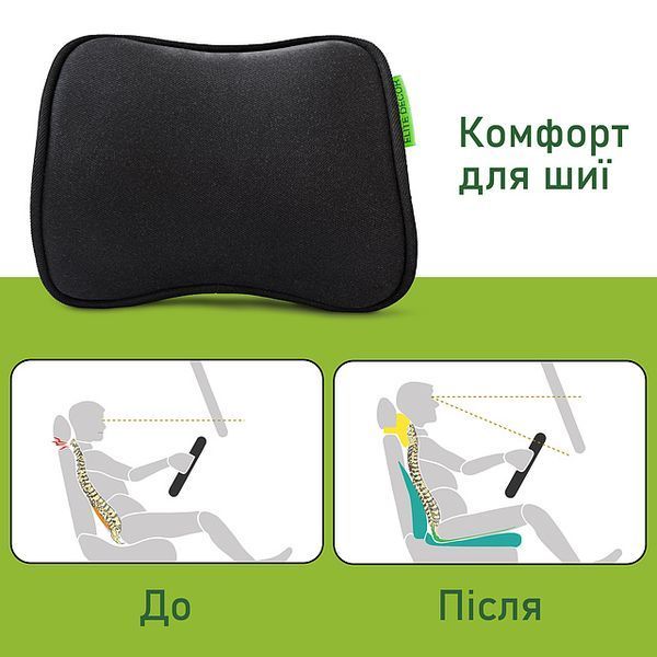 Автомобільний підголівник Comfort Trip AMF 001 250х200х100 чорний AMF 001 фото