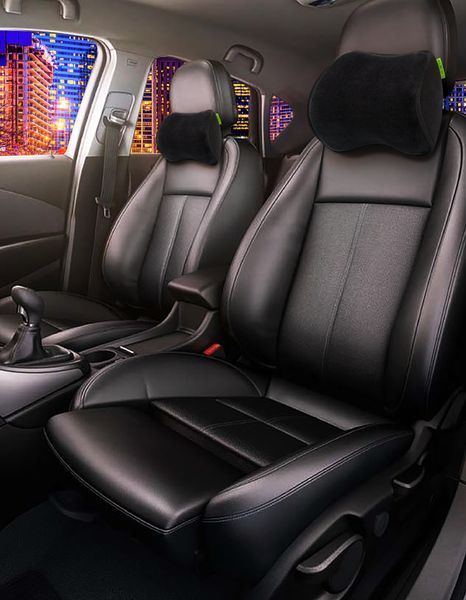 Автомобильный подголовник Comfort Trip AMF 001-2 250x200x100 черный (велюр) AMF 001-2 фото