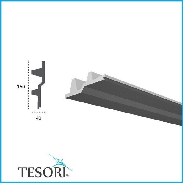 Молдинг поліуретановий гладкий серія F Tesori KF 709 KF 709 фото