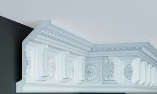 Карниз полиуретановый с орнаментом Gaudi Decor C 101 C 101 фото