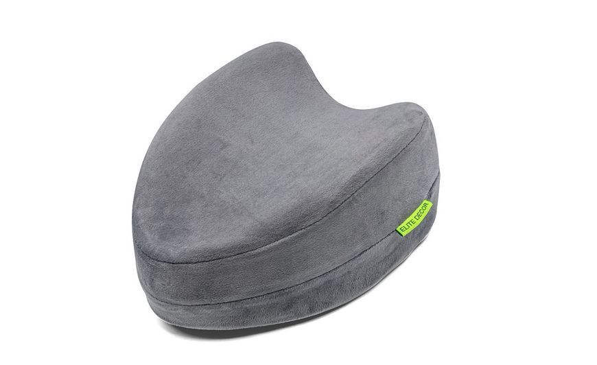 Ортопедическая подушка для ног и колен Comfort Night PMF 008-2 250х200х120 светло-серая (велюр) PMF 008-2 фото