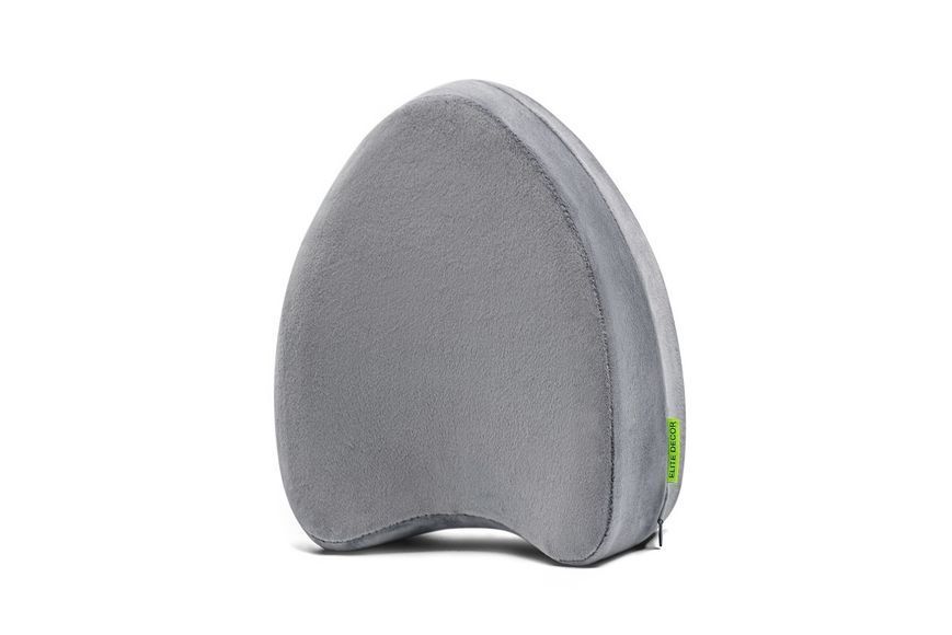 Ортопедическая подушка для ног и колен Comfort Night PMF 008-2 250х200х120 светло-серая (велюр) PMF 008-2 фото