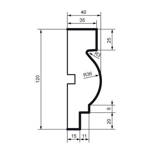 Молдинг фасадний Prestige Decor MC 115 MC 115 фото
